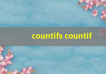 countifs countif